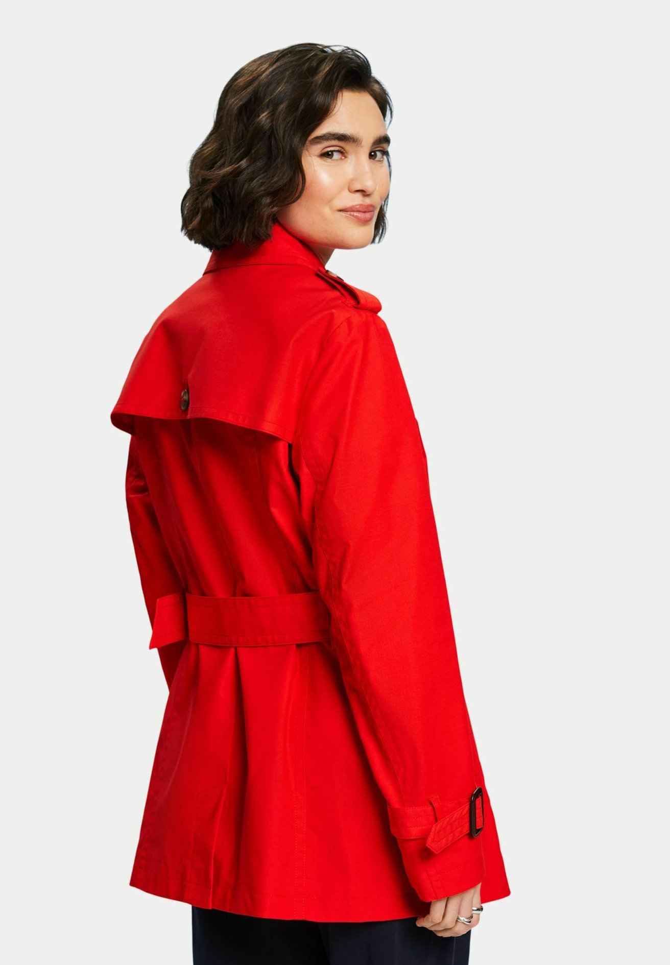 Trenchcoat rot esprit Clearance